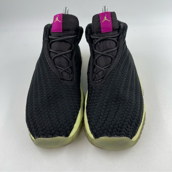 Nike 👞 Big Kid’s Air Jordan Future GG Black Liquid Lime Athletic Shoes-Size 7 Y - Picture 3 of 11